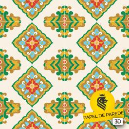 PAPEL DE PAREDE ADESIVO 3D - Azulejos      