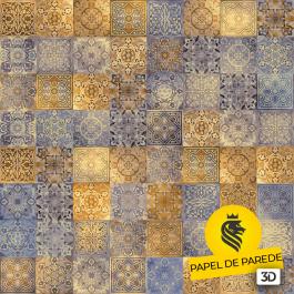 PAPEL DE PAREDE ADESIVO 3D - Azulejos      