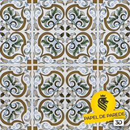 PAPEL DE PAREDE ADESIVO 3D - Azulejos