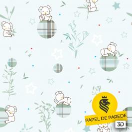 PAPEL DE PAREDE ADESIVO 3D - BABY