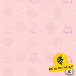 PAPEL DE PAREDE ADESIVO 3D - BABY      