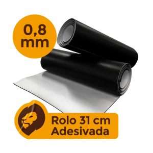 ROLO MANTA MAGNÉTICA ADESIVADA - 0,08mm  10M x 31CM    